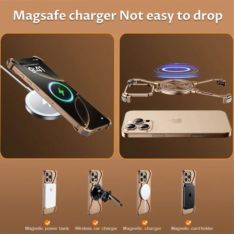 iPhone Luxury Metal Titanium Bumper Case