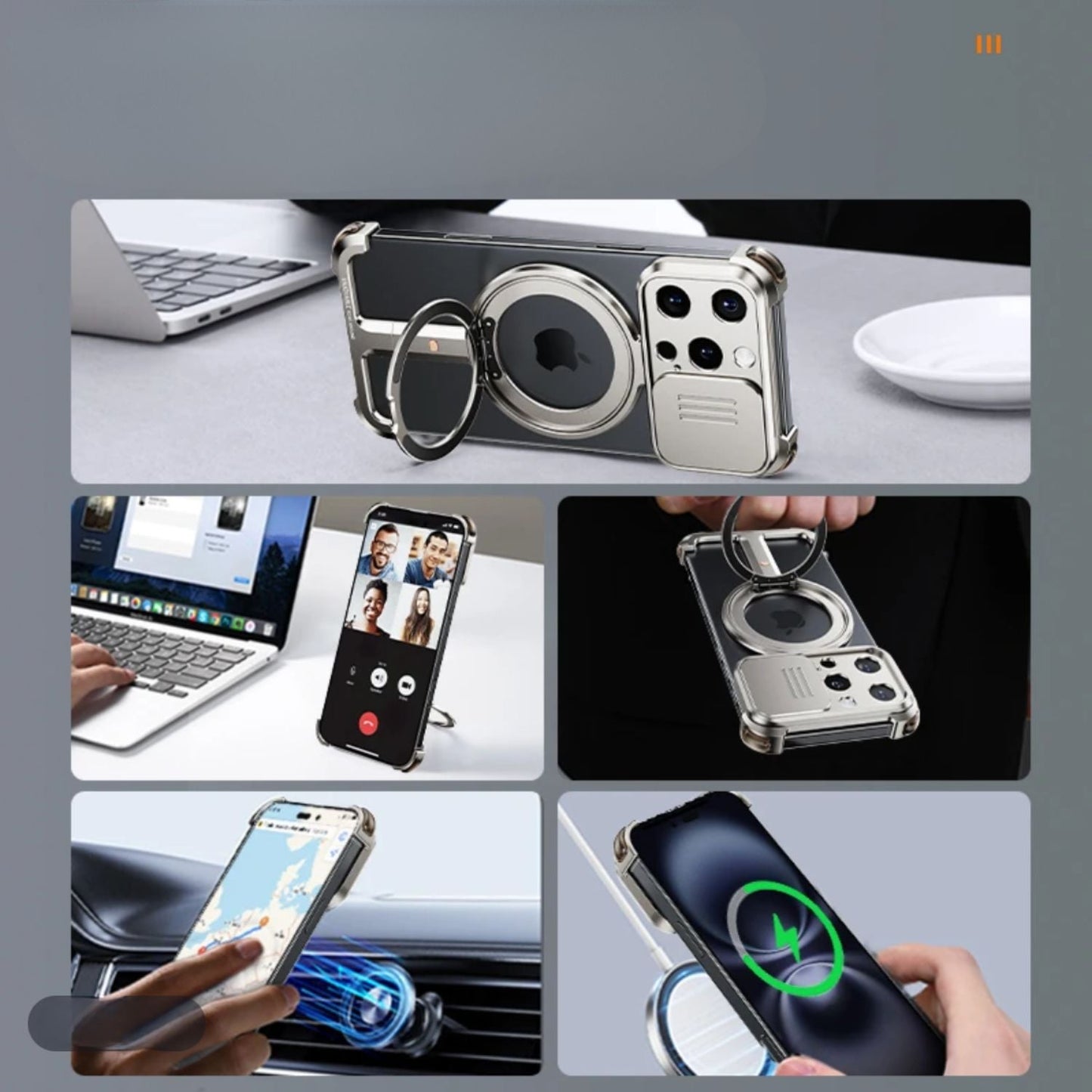 iPhone Luxury Metal Camera Protection Case